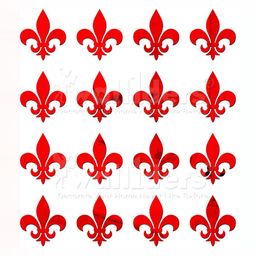 Wall1ders Red 16 Pieces Acrylic Wall Stickers-12