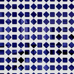 Wall1ders Blue 200 Pieces Square Curve 3D Mirror Wall Stickers-picture-20