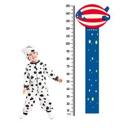 WENS Blue & Red Flying Balloon Height Measurement Removable Wall Sticker-image-10