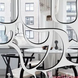 Wall1ders Silver Ganesha 3D Mirror Wall Stickers-12