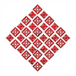 Wall1ders Red 36 Pieces Attractive Pattern 3D Mirror Wall Stickers-image-60