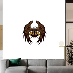 Wallpics White & Brown Printed Waterproof Wall Sticker-image-68