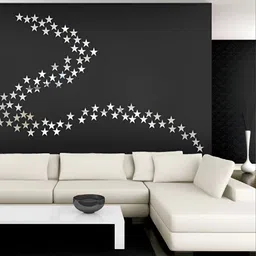 Wall1ders 100 Pieces Black Star-shaped Acrylic Wall Stickers-picture-10
