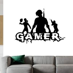 Wallpics White & Black Gamer Printed Waterproof Wall Sticker-image-93