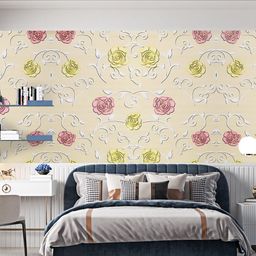 Dakshya Industries Pink & Green Floral Printed Self-Adhesive Wallpaper-image-16