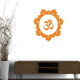 Wallpics Orange-Coloured Printed Waterproof Wall Sticker-image-82