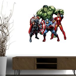 Wallpics Green & Red Printed Waterproof Wall Sticker-image-78
