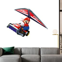 Wallpics Blue & Red Printed Waterproof Vinyl Wall Sticker-image-87
