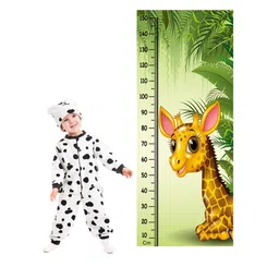 WENS Multicoloured Cute Giraffe Height Measurement Removable Wall Sticker-image-69