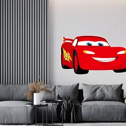 Wallpics Red Printed Self-Adhesive Waterproof Wallpaper-8