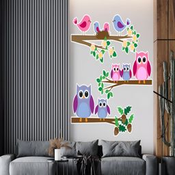 Wallpics Pink & Blue Printed Waterproof Wall Sticker-image-63