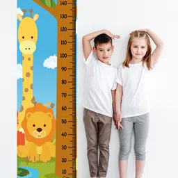 WENS Kids Multicoloured Jungle Height Chart Vinyl Wall Sticker-image-96