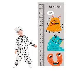 WENS Funny Monster Height Measurement Removable Wall Sticker-image-20