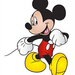Wallpics White & Red Mickey Mouse Printed Waterproof Wall Sticker-image-91