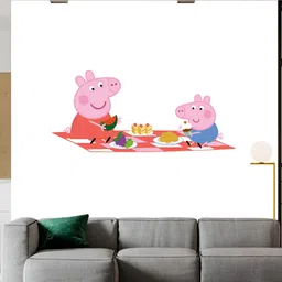 Wallpics Pink & Red Printed Waterproof Self-Adhesive Wall Sticker-image-49