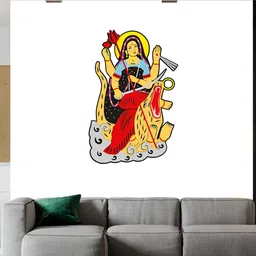 Wallpics Yellow & Red Printed Waterproof Wall Sticker-image-47