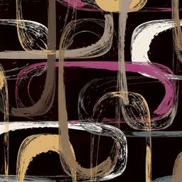Wallpics Black & Brown Abstract Printed Wall Paper-18