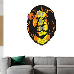 Wallpics Black & Yellow Printed Waterproof Self-Adhesive Wall Sticker-image-51