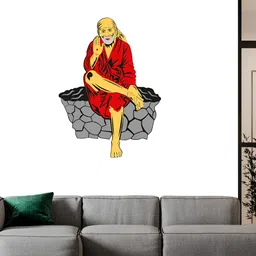 Wallpics Yellow & Red Printed Waterproof Wall Sticker-image-15