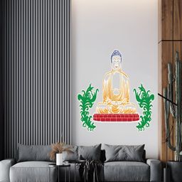 Wallpics Brown & Green Printed Waterproof Self-Adhesive Wall Sticker-image-59