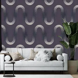 Wallpics Navy Blue Abstract Printed Self-Adhesive Wallpaper-13