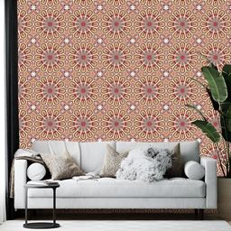 Wallpics Brown & White Abstract Printed Wallpaper-image-75