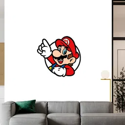 Wallpics White & Red Printed Waterproof Wall Sticker-image-75