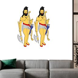 Wallpics Yellow & Grey Printed Waterproof Wall Sticker-image-89