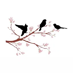 Wallpics Black & Brown Printed Waterproof Wall Sticker-16
