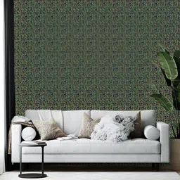 Wallpics Green Abstract Printed Self Adhesive Wall Stickers-image-67
