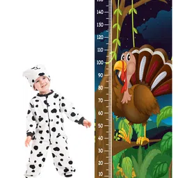 WENS Cartoon Turkey Height Measurement Removable Wall Sticker-image-70