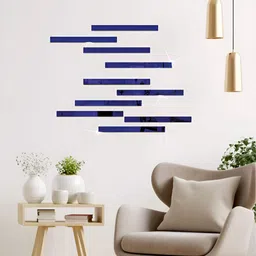 Wall1ders 10 Pieces Rectangular Shape Mirror Wall Stickers image 2