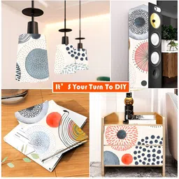 Wallpics White & Grey Abstract Printed Self-Adhesive Wallpaper image 4