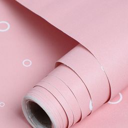 Bonhomie Pink Printed Wallpaper Sticker image 3