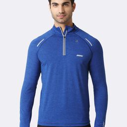 Van Heusen Men Blue Solid Swift Dry Odour Shield Active Jacket-25