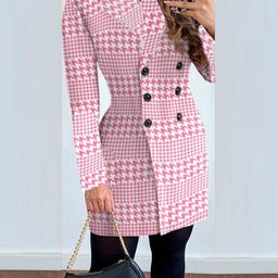 StyleCast Women Checked Longline Bomber Jacket-20