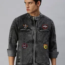 VOXATI Men Washed Open Front Jacket-picture-19