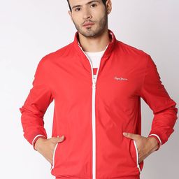 Pepe Jeans Men Red White Bomber Jacket-image-23