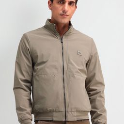 Arrow Sport Men Solid Bomber Jacket-picture-3