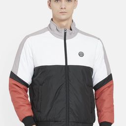 Duke Men Black Colourblocked Bomber Jacket-picture-24