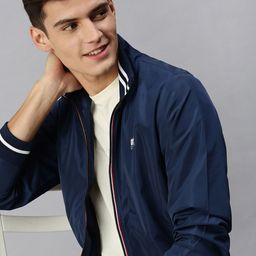 SHOWOFF Men Blue Printed Bomber Jacket-image-62