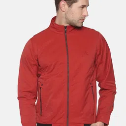 SHOWOFF Men Maroon Lightweight Bomber Jacket-image-12