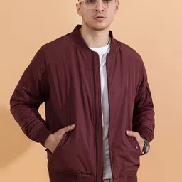 ARMISTO Stand Collar Long Sleeve Reflective Strip Antimicrobial Bomber Jacket-34