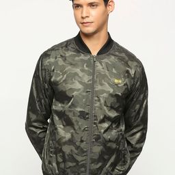 BEAT LONDON by PEPE JEANS Camouflage Printed Stand Collar Sweatshirt-image-4