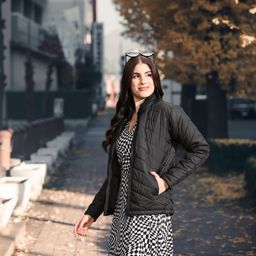 Campus Sutra Women Black Solid Windcheater Outdoor Bomber Jacket-image-68