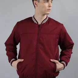 TIM PARIS Stand Collar Bomber Jacket-image-75