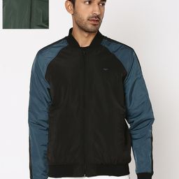Mufti Colourblocked Reversible Bomber Jacket-image-1