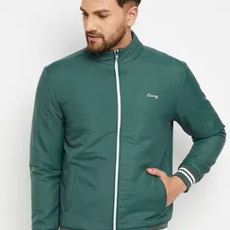 Camey Men Olive Green Lightweight Bomber Jacket-image-66