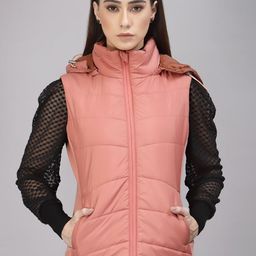Gipsy Women Pink Padded Jacket-image-90