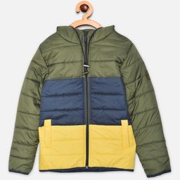 Crimsoune Club Boys Multicoloured Colourblocked Padded Jacket-picture-16